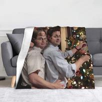 Dwight Schrute Collage Blanket Fleece Autumn/Winter The Office Rainn Wilson Warm Throw Blanket for Sofa Outdoor Rug Piece Size: 75*100cm, Weight: 230 GSM