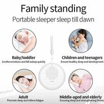 White Noise Machine USB Rechargeable Baby Sleep Sound Machine Baby Sleep Comforter Music Sleeper gray
