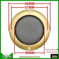 Gold Metal Speaker Grille Mesh for 2  to 10  Speakers beige