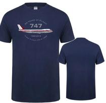 Aeroclassic Boeing 747 50 Years of Flight Anniversary T-Shirt High Quality Personality Design S XXL gray