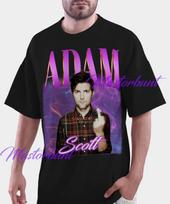 Adam Scott Comfort Colors Shirt: Retro Fan Tee 130 purple
