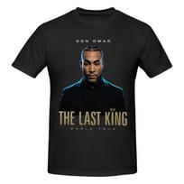 Rapper Don Omar The Last King Tour 2026 Awesome T Shirts Graphic Y2k Gifts Crewneck Unisex Wounisex T Shirts Tops 4XL black