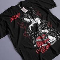 Summer Hot Sale Nana Osaki Manga Merch T-shirt Men Women Hip Hop Punk Streetwear T-shirt  Y2K Gothic Cotton Oversized T-shirts XXXXL black