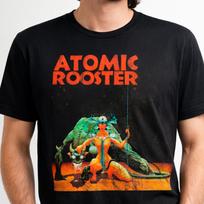 Atomic Rooster Vintage Rock T-Shirt - Classic Hard Rock 70s Tee, Retro Music Poster Shirt, British Heavy Rock Unisex Black T-Shirt 4XL black