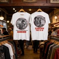 John Cougar Mellencamp Scarecrow Tour Double Sided Shirt XXXL gray