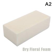 Sausos gėlių putos dirbtinėms gėlėms Drėgnos gėlių putplasčio plytos Pilkos floristų kaladėlės gėlių kompozicijoms A2 white