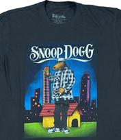 Retro Snoop Dogg Joe Cool Medium Graphic T-Shirt Rap Tee M Hip Hop Dog Pound 90s Unisex T-Shirt XXXL blue
