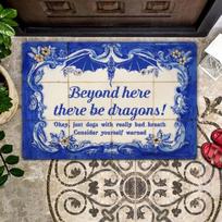 Alice In Wonderland We're All Mad Here Doormat Non Slip Easy Clean Front Entrance Floor Mat Home Decor 40x60cm 16x24inch white