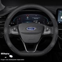 Ford Focus F150 Mondeo Fiesta Kuga Edge Ecosport Explorer Escape Fusion Carbon fiber Suede Car Steering Wheel Cover Accessories