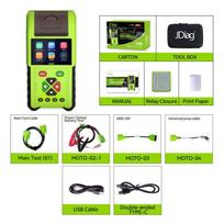 Motorcycle Diagnostic Tool OBD2 - JDiag - M200 - 3.5 inch Screen - Battery Tester - Multi-brand