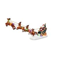 Christmas Pulling Cart with Figure, Holiday Decoration, Ornament brown