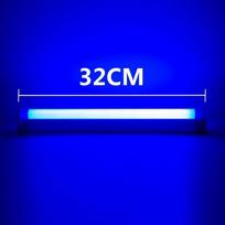 Spalvota vamzdinė lemputė RGB šviesa 17cm/32cm USB šviesa Naktinė lemputė Violetinė Mėlyna šviesos lazdelė Kambario lempa Rankinė Kabinama užpildymo šviesa Nuotrauka 17cm mėlyna
