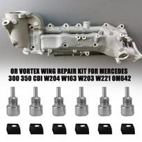 6 VNT. Sukūrio Sparno Sūkurio Vožtuvo Remonto Rinkinys Mercedes 300 350 CDI W204 W163 W203 W221 OM642 Priedas gray