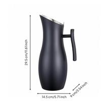 Stainless Steel Water Pitcher 2,000 Ml Side Handle Slanted Rim juoda