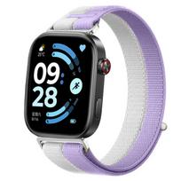 Breathable Nylon Loop Strap for Redmi Watch 6 5 4 Smartwatch Accessories Sport bracelet correa Xiaomi Mi band 10 Pro/9 pro/8 pro Redmi watch 4 violetinė