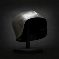 Medieval Open Sallet Helmet with Stand 15th Century Steel Armor for LARP, Reenactment, Cosplay Display gray