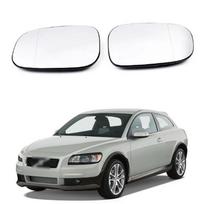 Suderinamas pakaitinis šildomas galinio vaizdo veidrodžio stiklas Volvo C30, V50, S60, C70, S80 (2007-2010 Metų Modeliai). Heated Left white