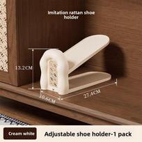 Double-Tiered Shoe Rack with Dividers: Minimalist Luxury Home Shoe Storage 1PC balta