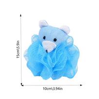 Animal Sharp Bath Shower Item Child Kid Baby Body Wash Clean Ball Sponge Colorful Cartoon Body Scrubber Balls Shower Mesh white