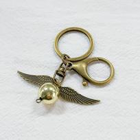 Funko Pop! Keychain Harry Potter Wizard Wand Collectible Key Ring Official Movie Style Mini Wand Pendant, Golden Snitch beige