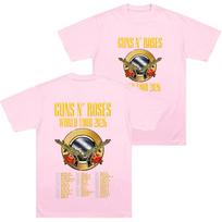 Guns N Roses World Tour 2026 Tshirts Rock Band Hip Hop Streetwear Double Spear Rose Graphic T Shirts Trendy Unisex Cotton Top 4XL white