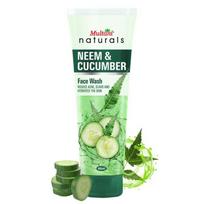 Naturals Neem & Cucumber Face Wash - 65 ml, Neem Face Wash 65 ml white