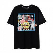 SpongeBob SquarePants Mens Group Shot Short-Sleeved T-Shirt XXL juoda