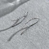 Hammered Texture Curved Ear Cuff for Women Minimalist Geometric Ear Climber Earrings Gold Silver Color Fashion Jewelry Gift gray