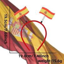 2026 World Cup Theme Party Decorations: Soccer Headbands, Glasses, and Cheering Props spain headband yellow