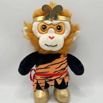 New Anime Monkey King Black Myth Wukong Qi Tian Da Sheng Game Periphery Stuffed Plush Toy Cartoon Cute Plush Pillow Doll 27cm brown