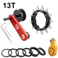 MUQZI Bike Single Speed Conversion Kit 12t-22t Mtb Single Speed Chain Tensioner Fixie Cassette Set 12-22T&1-speed black
