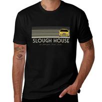 Lėtosios arklienos Slough House marškinėliai Kvėpuojantys kelioniniai marškinėliai XL black