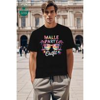 Malle Party Outfit Mallorca Party Team T-shirt Women Men T Shirt, 180g, Vacation Clothing, Casual Outfit, Unisex Design, Printed Tshirt, Breathable S įvairiaspalvis