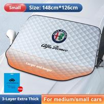 Automobilio priekinio stiklo apsauga nuo saulės, apsauga nuo sniego, vandeniui atsparus uždangalas, skirtas Alfa Romeo Giulietta 159 147 156 166 Mito Giulia GT DX0 white