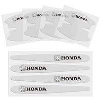 8 pcs  For Honda Civic Accord City Fit Mugen Car Door Handle Anti-Scratch Film Rubber StickerVezel CR-V Pilot HR-V Envix Odyssey BO9 white