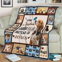 Beagle-Themed Flannel Throw Blanket-All-Season Reversible Quilted Polyester Bedding with Motivational Beagle Quotes & Paw Prints, Contemporary Style M 75X95CM gray