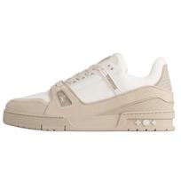 LOUIS VUITTON Trainer Cow Leather Low top Skateboard Shoes Men's Beige 1AHTM4 41.5 smėlis