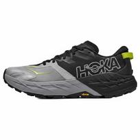 Hoka One One Speedgoat 7 Outdoor Sports Trail Running Shoes Men Running Shoes Black Gray 1171928-BLLR 41⅓ gray