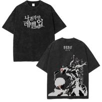Sung Jin Woo x Beru Solo Leveling Anime Colors T- M black