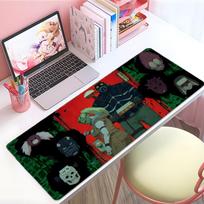 Dark Cool Anime Ddorohedoro Mouse Pad Large Thick Desk Pad Stitched Edges Gaming Mouse Mat For Pc 800x300x2mm black