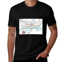 London Metro Tube Map Tshirt Perforunisexce Dry Fit Tshirt 4XL black