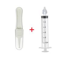 Silicone Baby Nasal Aspirator with Nose Cleaning Tweezers Set Syringe Nasal Irrigator with Tweezers for Newborn Infants Kids