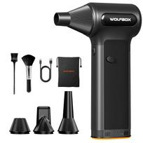 WOLFBOX DF200 Electric Powerful Fan Duster Wireless Air Blower Air Duster 3-Speed Adjustable Portable Fan for Car/Home/Outdoor DF200 black