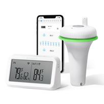 INKBIRD 2-os kartos belaidis plaukiojantis baseino termometras su IBS-M2 Wi-Fi šliuzu, vandeniui atsparus skaitmeninis termometras SPA tvenkiniui IBS-M2 and IBS-P02R
