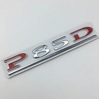 P75D P85D P90D P100D Underline ABS Letters Emblem for Model 3 Model X Model S Car Styling Trunk Badge Sticker Red Black žalia