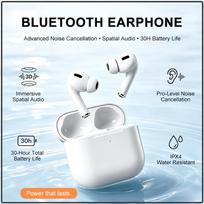 1:1 Air Pro 3 Wireless Bluetooth Headphones With Immersive Spatial Audio Pro Noise Cancellation IPX4 Sweatproof And Fast Charging balta