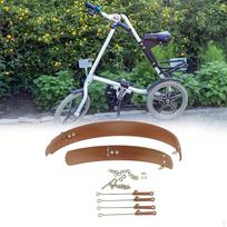 Sulankstomo dviračio purvasaugis Priekinis ir galinis purvasaugiai Dviračio komplektas Paprastas montavimas Purvasaugis pilnas 20inch Brown