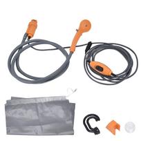 Stovyklavimo dušas DC12V Nešiojamas Labai lankstus Patvarus Plastikas Guma Ergonomiškas dizainas Lengvas gray