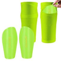 Adult & Youth Shin Guard and Sock Set for Outdoor Football green