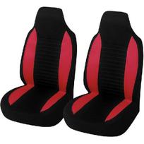 Car Front Seat Covers, Bucket One-Piece Auto Front Seat Protectors, 2PCS Premium Breathable Vehicle Seat Cushions Airbag Compatible, Car Accessories raudona